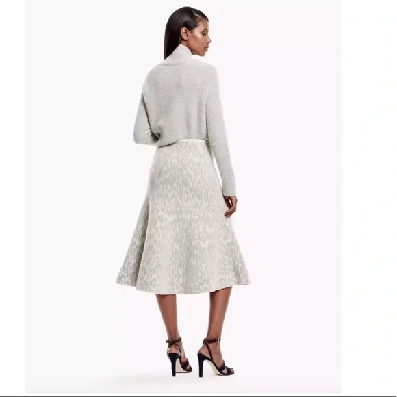 NWT! $395 Theory Gray‎ Marvita C Skirt In Vela [SZ Medium ] - Picture 2 of 8